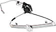 Front, Driver and Passenger Side Window Regulators, Power, With Motor, Sedan