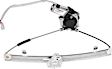 Front, Driver and Passenger Side Window Regulators, Power, With Motor, Sedan