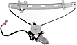 Front and Rear, Driver Side Window Regulators, Power, With Motor, Sedan