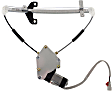 Front and Rear, Driver Side Window Regulators, Power, With Motor, Sedan