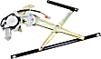 Front, Driver and Passenger Side Power Window Regulator, With Motor