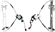 Sedan Front, Driver and Passenger Side Power Window Regulator, With Motor
