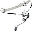 Sedan Front, Driver and Passenger Side Power Window Regulator, With Motor