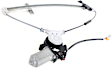 Front and Rear, Driver and Passenger Side Power Window Regulator, With Motor