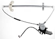 Front and Rear, Driver and Passenger Side Power Window Regulator, With Motor