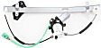 Front, Driver and Passenger Side Power Window Regulator, With Motor