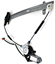 Front, Driver and Passenger Side Power Window Regulator, With Motor