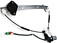 Front, Driver and Passenger Side Power Window Regulator, With Motor