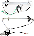 Front And Rear, Driver Side Power Window Regulator, With Motor