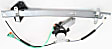Front And Rear, Driver Side Power Window Regulator, With Motor