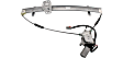 Front, Driver and Passenger Side Power Window Regulator, With Motor