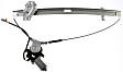 Front, Driver and Passenger Side Power Window Regulator, With Motor