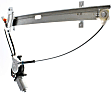 Front, Driver and Passenger Side Power Window Regulator, With Motor