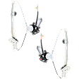 1997 Honda Civic EX 4 Cyl 1.6L - Sedan Front, Driver and Passenger Side Power Window Regulator, With Motor, 4-Door