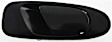 Rear, Driver and Passenger Side Exterior Door Handles, Textured Black, Without Key Hole