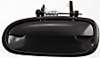 Rear, Driver and Passenger Side Smooth Black Exterior Door Handle, Without Key Hole