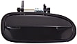 Rear, Driver and Passenger Side Smooth Black Exterior Door Handle, Without Key Hole