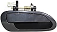 Rear, Driver and Passenger Side Smooth Black Exterior Door Handle, Without Key Hole
