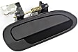 Rear, Driver and Passenger Side Smooth Black Exterior Door Handle, Without Key Hole