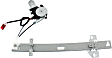 Rear, Driver and Passenger Side Power Window Regulator, With Motor