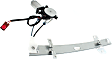 Rear, Driver and Passenger Side Power Window Regulator, With Motor