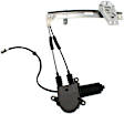 Rear, Driver and Passenger Side Power Window Regulator, With Motor