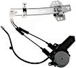 Rear, Driver and Passenger Side Power Window Regulator, With Motor