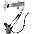 Rear, Driver and Passenger Side Power Window Regulator, With Motor