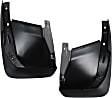 Rear, Driver and Passenger Side Mud Flaps, Black, Plastic