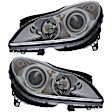 SET-H57008821361 Driver and Passenger Side HID/Xenon Headlight, With bulb(s), Clear Lens