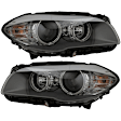 SET-H57010131661-D Driver and Passenger Side Halogen/HID Combo Headlight, With bulb(s), OE Replacement, CAPA Verified