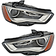 SET-H57010740361 Driver and Passenger Side HID/Xenon Headlight, Without bulb(s), OE Replacement, CAPA Verified