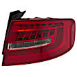 SET-H57010916121-A Driver and Passenger Side, Outer LED Tail Light, With bulb(s), Clear & Red Lens