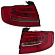 SET-H57010916121-B Driver and Passenger Side, Outer Tail Light, With bulb(s), Clear & Red Lens