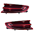 SET-H57011499181-C Driver and Passenger Side, Outer LED Tail Light, Without bulb(s), Red Lens