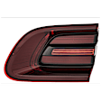 SET-H57011500181-A Driver and Passenger Side, Inner LED Tail Light, Without bulb(s), Red Lens