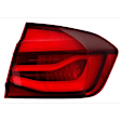 SET-H57012147441-C Driver and Passenger Side LED Tail Light, Without bulb(s), Red Lens