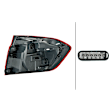 SET-H57012147441-C Driver and Passenger Side LED Tail Light, Without bulb(s), Red Lens