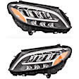 SET-H57013063561-B Driver and Passenger Side LED Headlight, With bulb(s), CAPA Verified