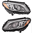 SET-H57013063661-A Driver and Passenger Side LED Headlight, With bulb(s), CAPA Verified