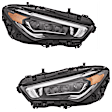 SET-H57015086561-A Driver and Passenger Side LED Headlight, With bulb(s), CAPA Verified