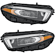 SET-H57015091961-B Driver and Passenger Side LED Headlight, With bulb(s), CAPA Verified