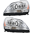 SET-H571648205059-A Driver and Passenger Side Halogen/HID Combo Headlight, With bulb(s)
