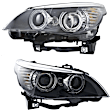 SET-H57164912001 Driver and Passenger Side HID/Xenon Headlight, With bulb(s), Clear Lens