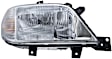 SET-H57247005021 Driver and Passenger Side Halogen Headlight, With bulb(s), Clear Lens, CAPA Verified