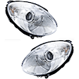SET-H57263037061 Driver and Passenger Side Halogen Headlight, With bulb(s), OE Replacement, CAPA Verified