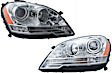 SET-H57263064061 Driver and Passenger Side Halogen Headlight, With bulb(s), Clear Lens
