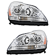 SET-H57263400061-B Driver and Passenger Side Halogen/HID Combo Headlight, With bulb(s)