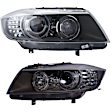 SET-H57354692061 Driver and Passenger Side HID/Xenon Headlight, Without bulb(s), Clear Lens