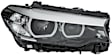 SET-H57354836101-A Driver and Passenger Side LED Headlight, With bulb(s), Clear Lens, Sedan